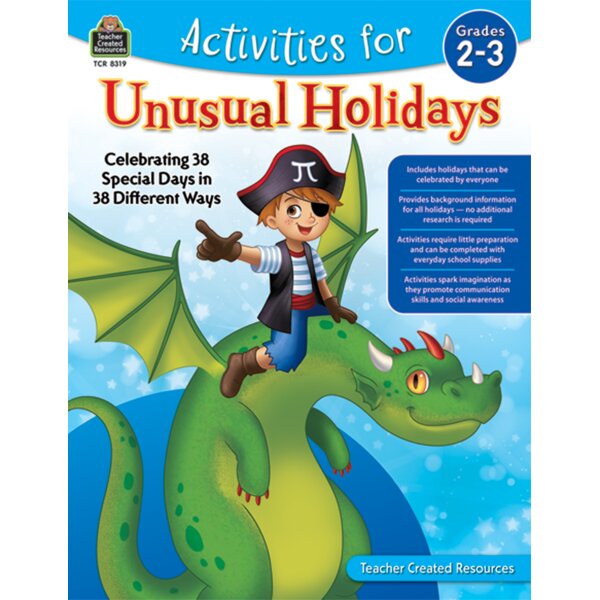 TCR8319 Activities for Unusual Holidays: Celebrating 38 Special Days in 38 Different Ways (Gr. 2–3) Image