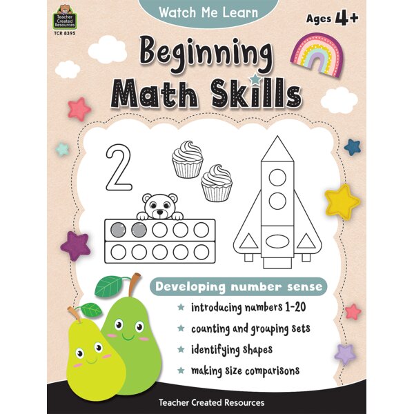 TCR8395 Watch Me Learn: Beginning Math Skills Image