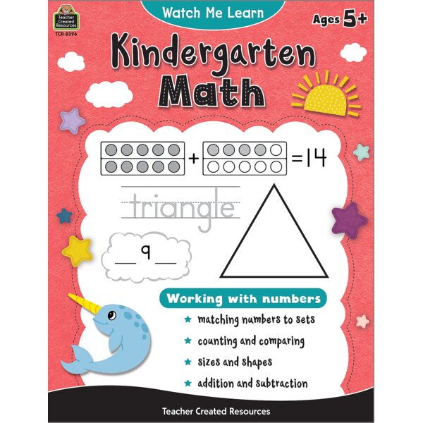 TCR8396 Watch Me Learn: Kindergarten Math Image