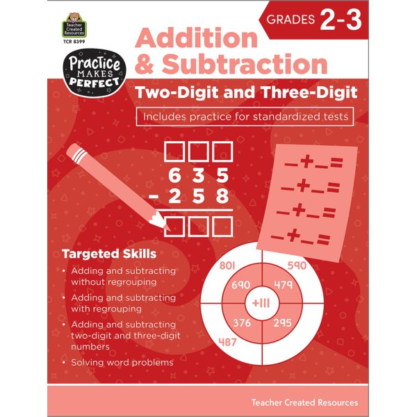 TCR8399 PMP: Addition & Subtraction Two-Digit and Three-Digit (Gr. 2–3) Image