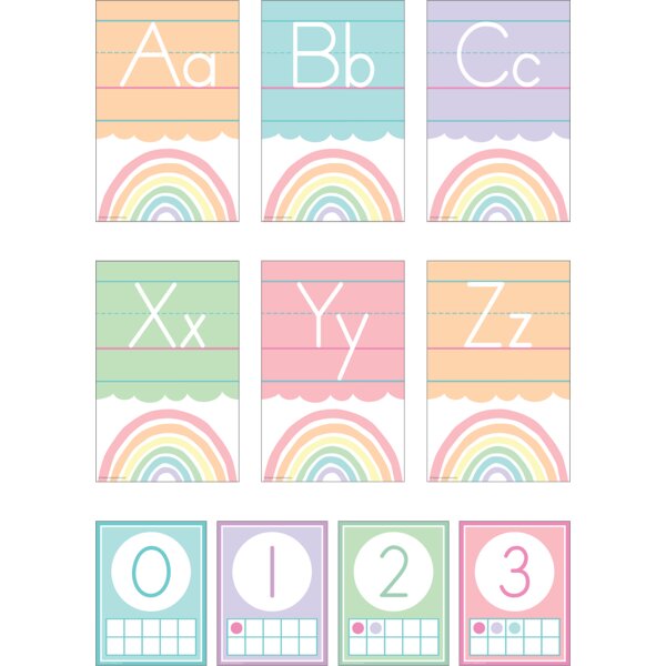 TCR8409 Pastel Pop Alphabet Bulletin Board Image