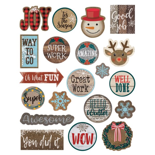 TCR8461 Home Sweet Classroom Winter Stickers Image