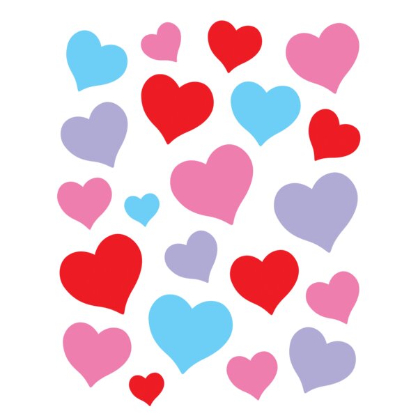 TCR8587 Charming Hearts Stickers Image