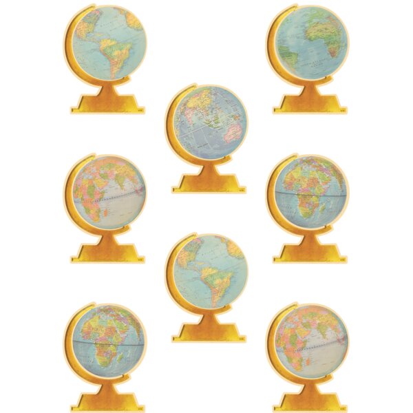 TCR8641 Travel the Map Globes Accents Image