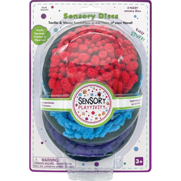 TCR866304 Sensory Playtivity Sensory Discs: Fuzzy Stuff Image