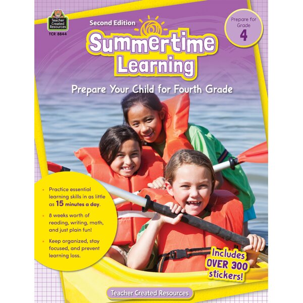 TCR8844 Summertime Learning Grade 4 Image