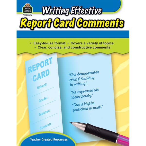 TCR8856 Writing Effective Report Card Comments Image