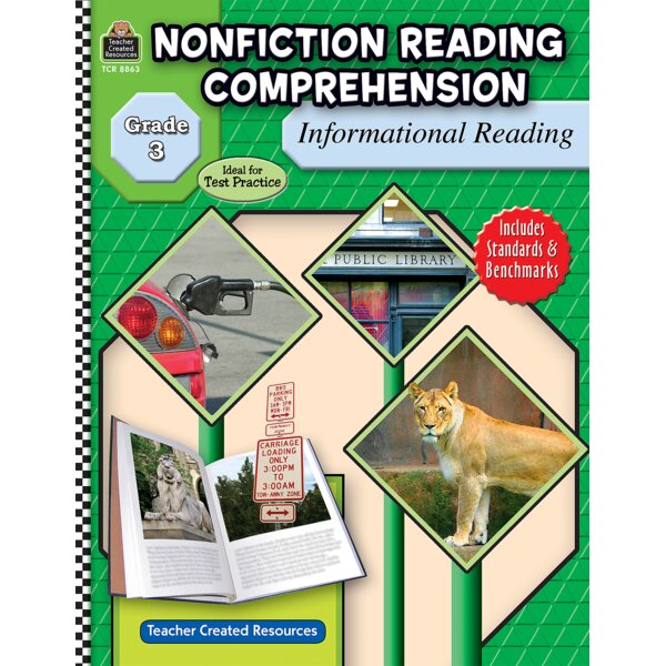 TCR8863 Nonfiction Reading Comprehension: Informational Reading, Grade 3 Image