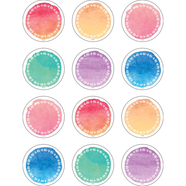 TCR8973 Watercolor Mini Accents Image