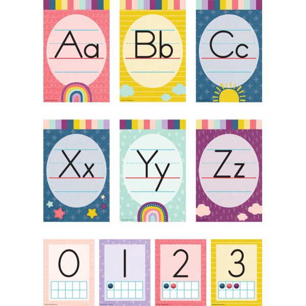 TCR9020 Oh Happy Day Alphabet Bulletin Board Image