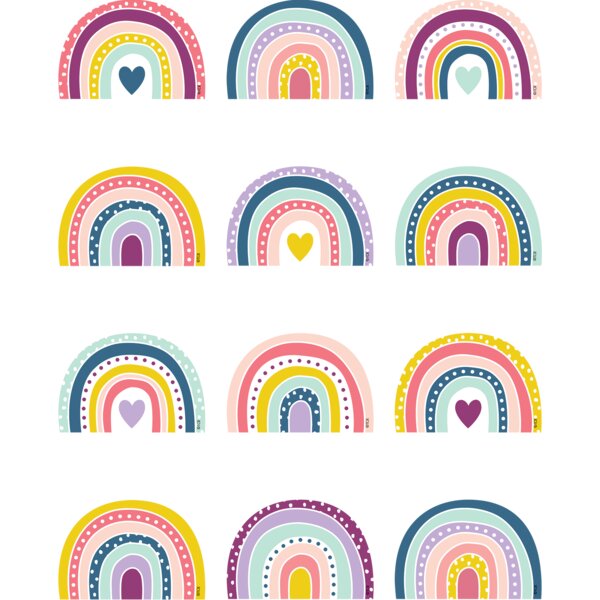 TCR9040 Oh Happy Day Rainbows Mini Accents Image