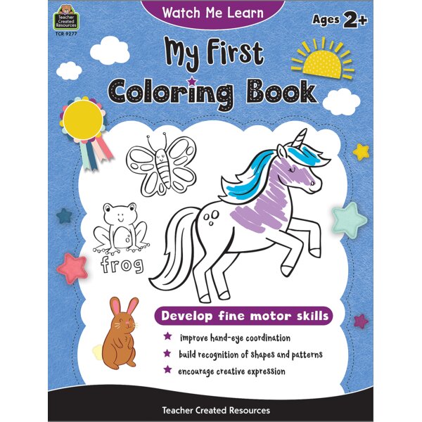TCR9277 Watch Me Learn: My First Coloring Book Image