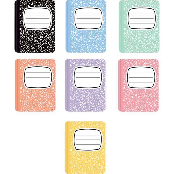 TCR9331 Cool For School Composition Books Accents Image