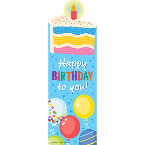 TCR9401 Birthday Cake Smelly Bookmarks Image