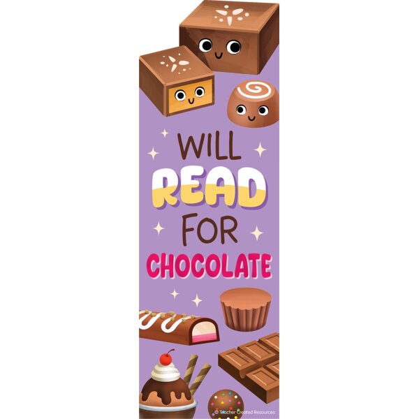 TCR9403 Chocolate Smelly Bookmarks Image