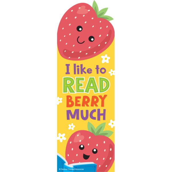 TCR9408 Strawberry Smelly Bookmarks Image