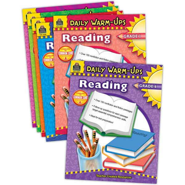 TCR9806 Daily Warm-ups: Reading Set (6 books) Image