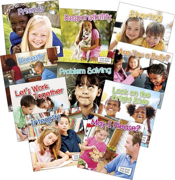 TCR102614 Little World Social Skills Set of 10 Books Image