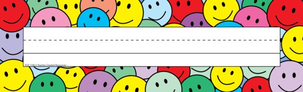 TCR1108 Smiley Faces Name Plates (flat) Image