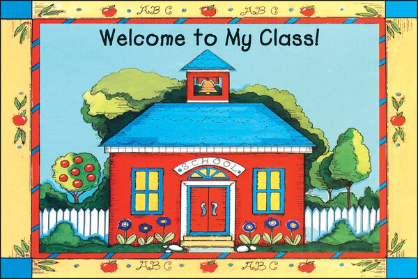 TCR1198 Schoolhouse Welcome Postcards Image