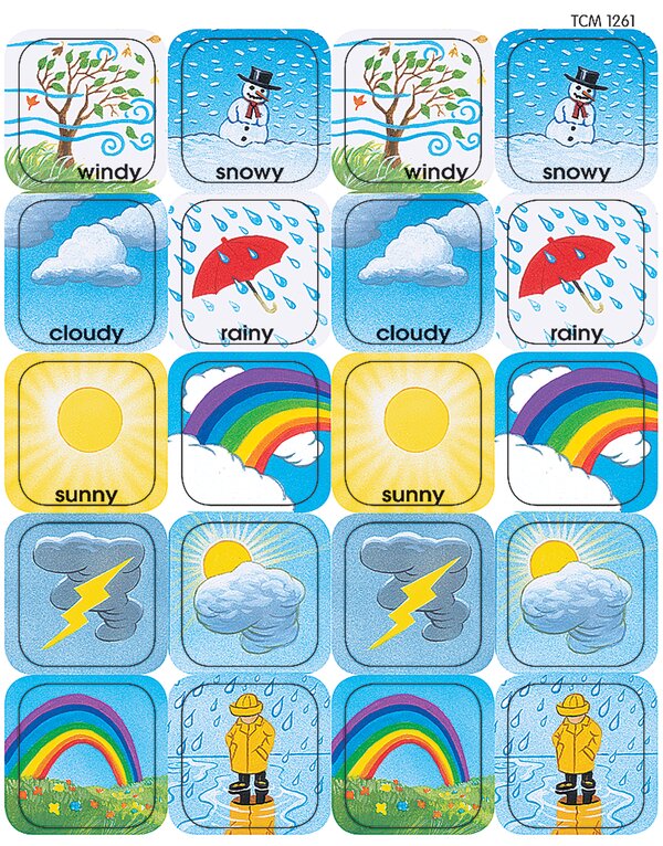 TCR1261 Weather Stickers Image