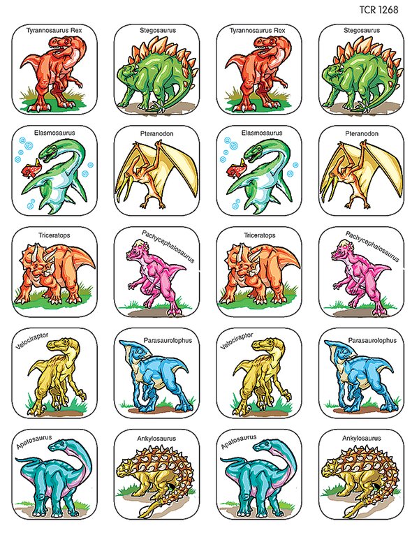 TCR1268 Dinosaurs Stickers Image