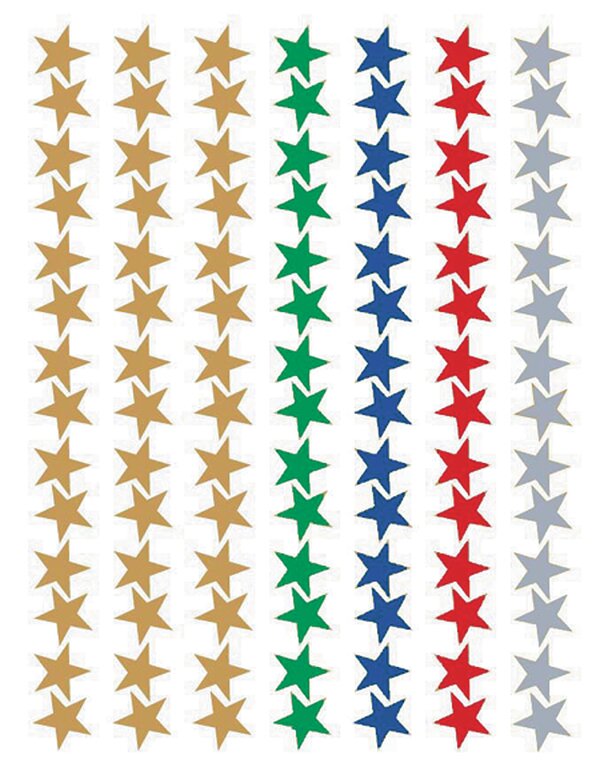 TCR1275 Assorted Stars Foil Stickers Image