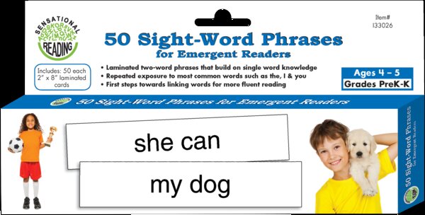 TCR133026 50 Sight-Word Phrases for Emergent Readers Image