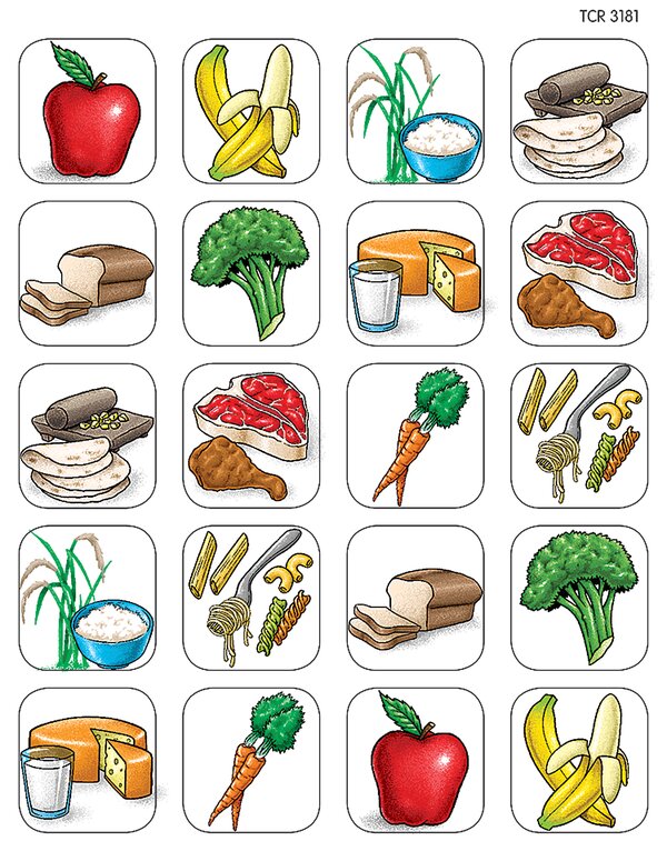 TCR1381 Food Stickers Image