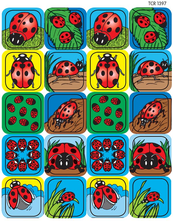 TCR1397 Ladybugs Stickers Image