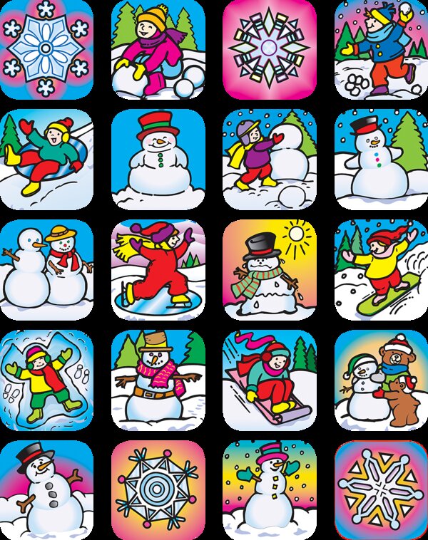 TCR1804 Winter Stickers Image