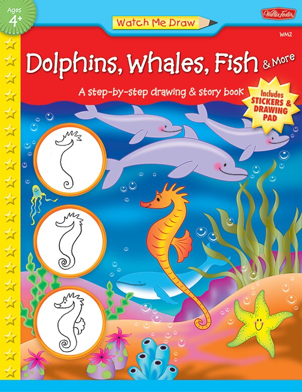 TCR18910 Watch Me Draw: Dolphins, Whales, Fish & More Image