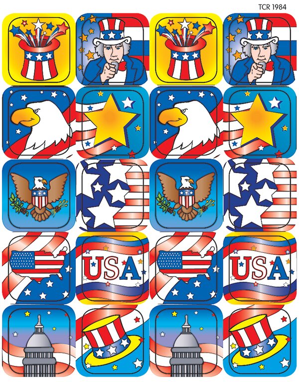 TCR1984 Patriotic 2 Stickers Image