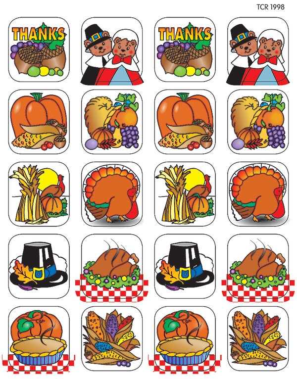 TCR1998 Thanksgiving 2 Stickers Image