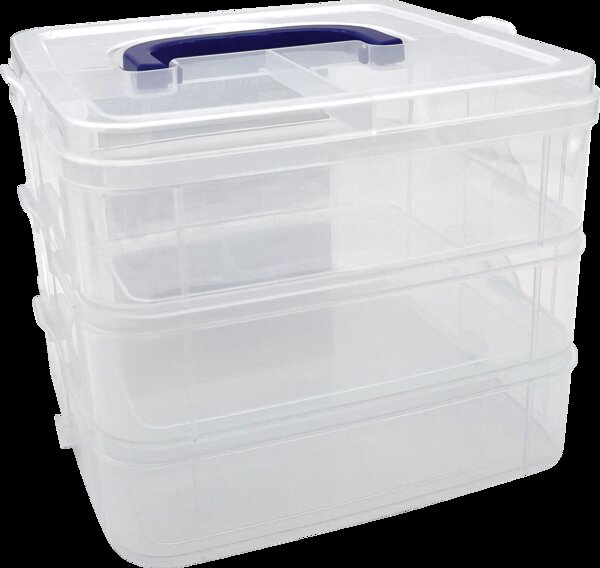 TCR20449 Clear Stackable Storage Containers Image