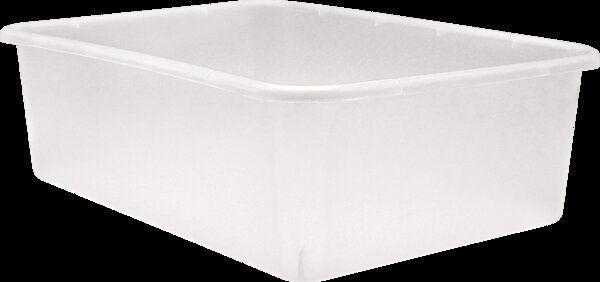 TCR20456 Clear Large Plastic Storage Bin Image