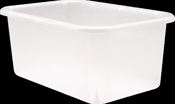 TCR20457 Clear Small Plastic Storage Bin Image