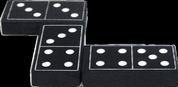 TCR20601 Foam Dominoes: Black Image