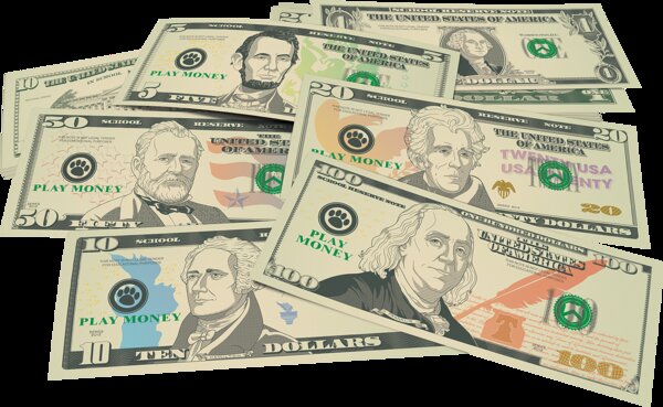 TCR20638 Play Money: Assorted Bills Image