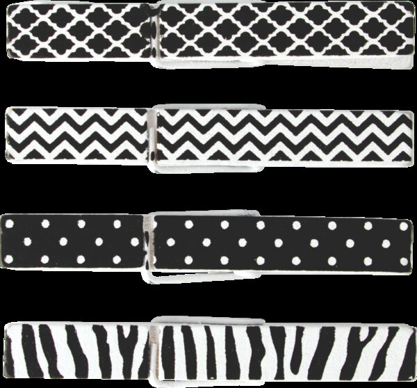 TCR20672 Black & White Clothespins Image