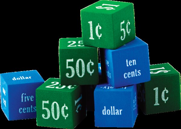 TCR20691 Foam Money Dice Image