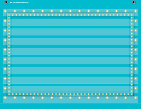 TCR20775 Light Blue Marquee Mini Pocket Chart Image