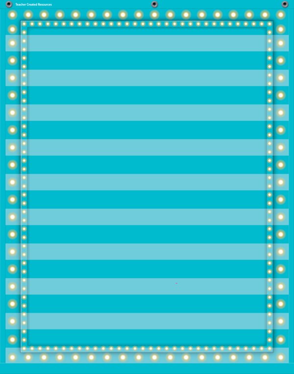 TCR20778 Light Blue Marquee 10 Pocket Chart Image