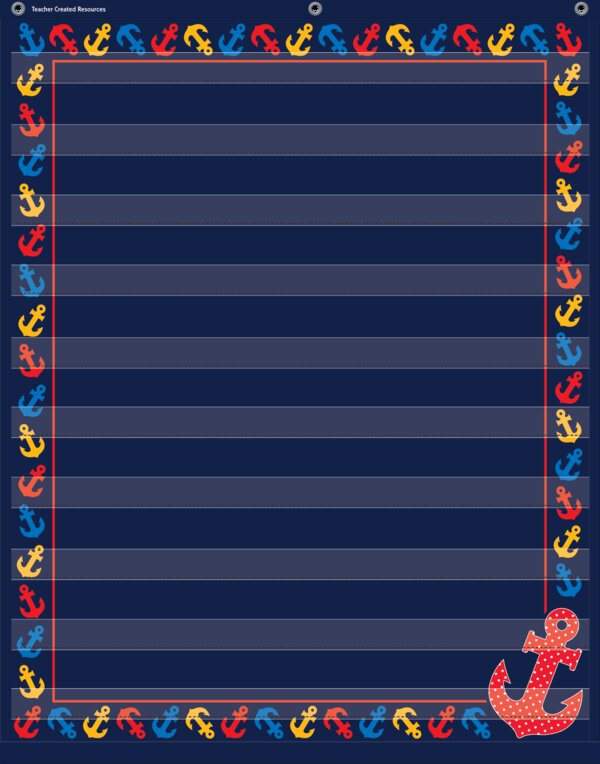 TCR20779 Anchors 10 Pocket Chart Image