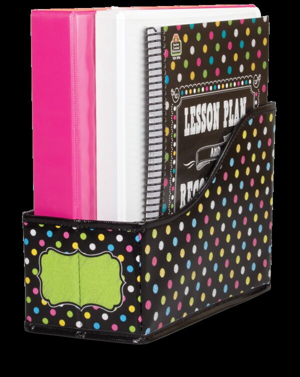 TCR20784 Chalkboard Brights Book Bin Image