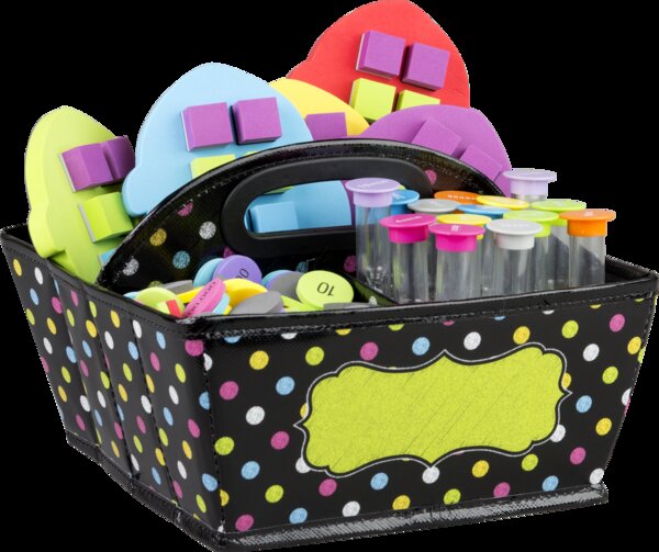 TCR20788 Chalkboard Brights Storage Caddy Image