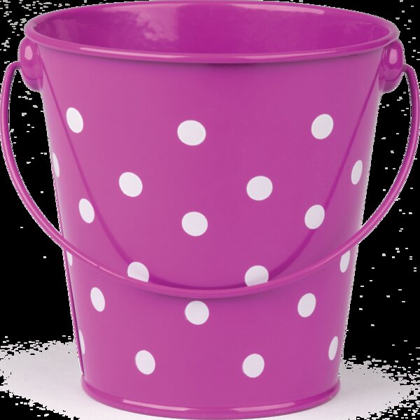 TCR20826 Purple Polka Dots Bucket Image