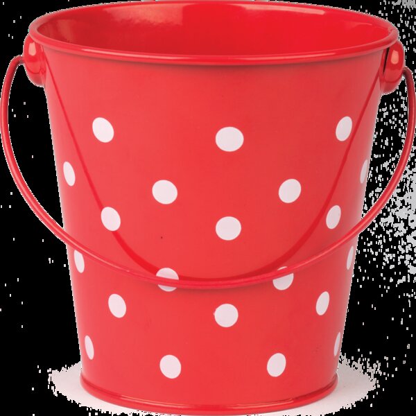 TCR20827 Red Polka Dots Bucket Image