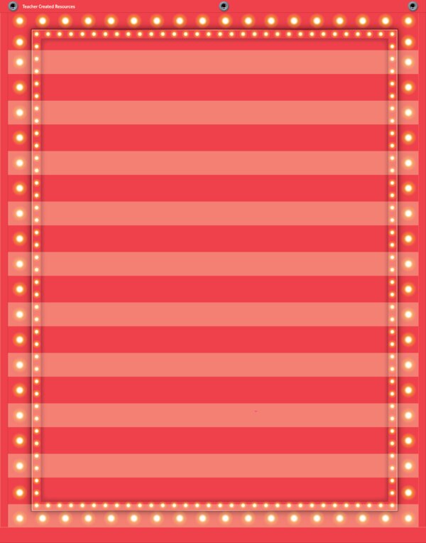 TCR20831 Red Marquee 10 Pocket Chart Image