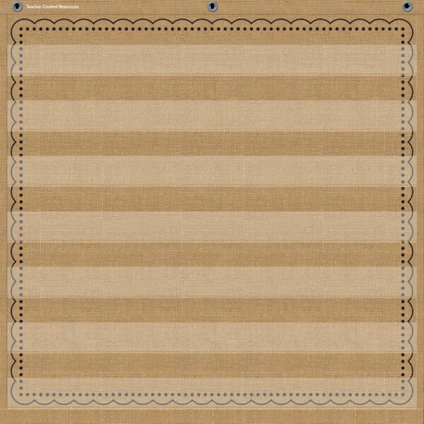 TCR20837 Burlap 7 Pocket Chart Image